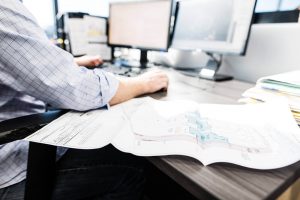 Plan de localisation sur un bureau
